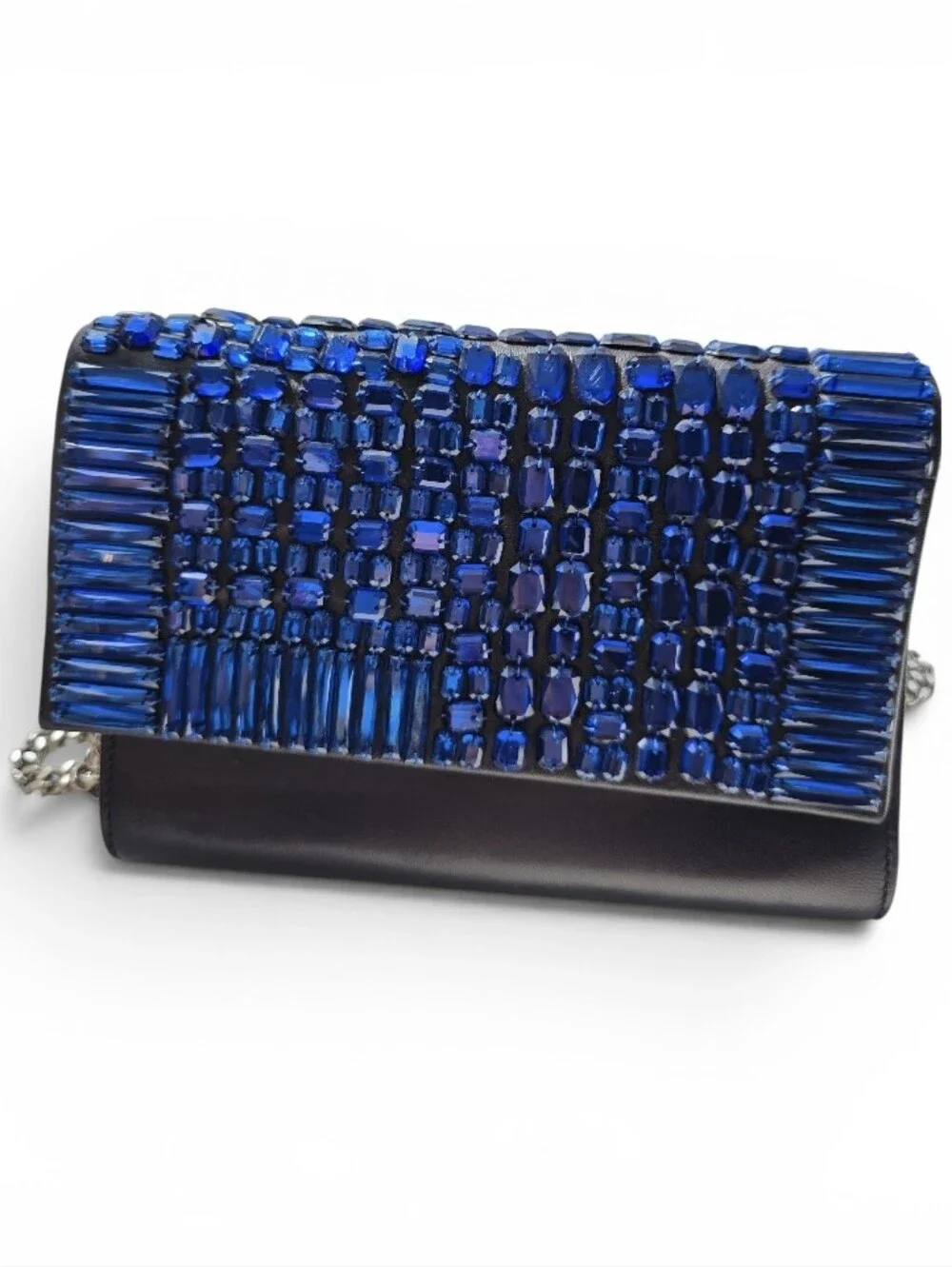 Giuseppe Zanotti -Blue Jeweled Evening Clutch - Women's Bag